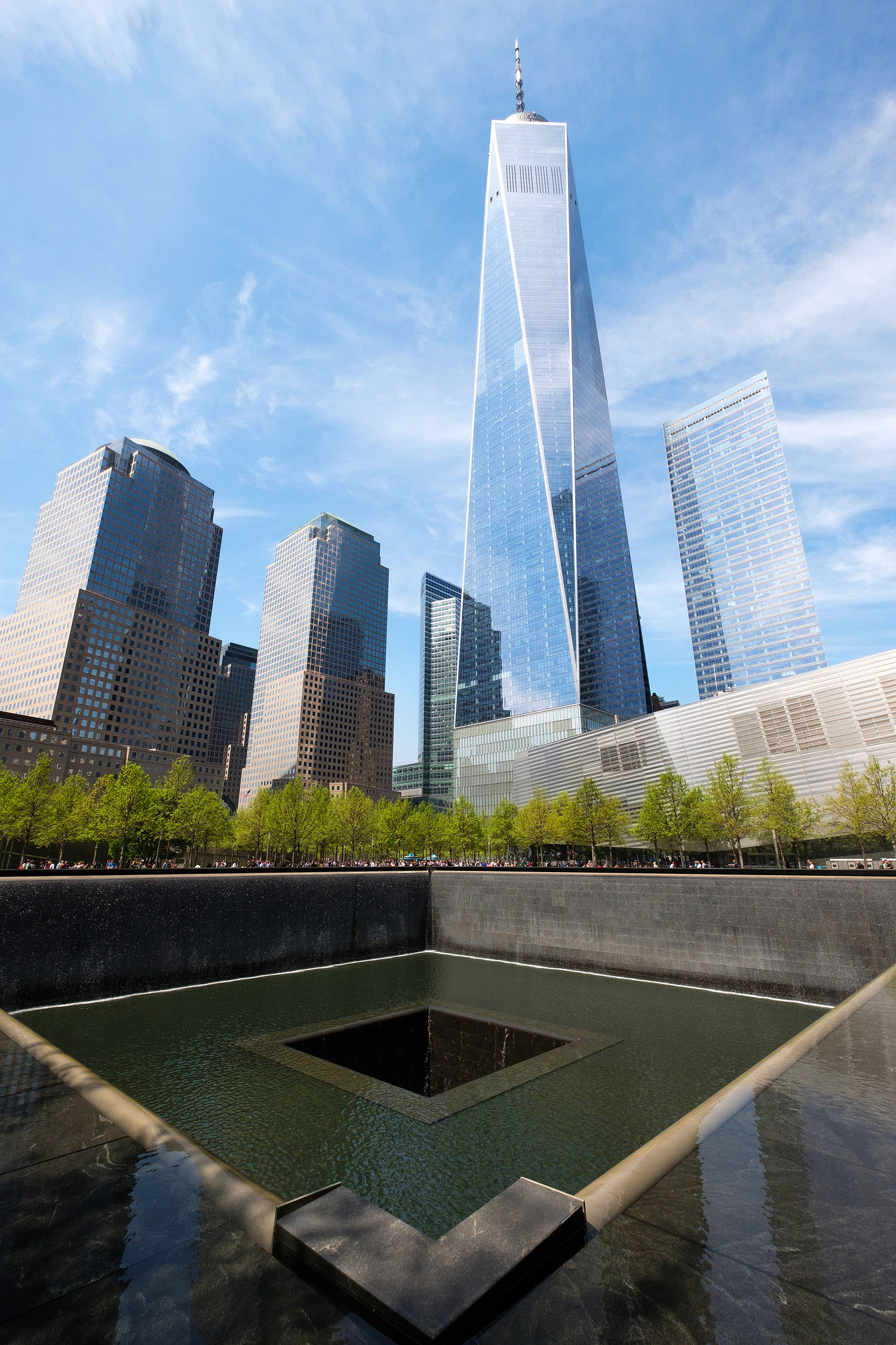 World Trade Center 1 (Freedom Tower) with the 9/11 Memorial
