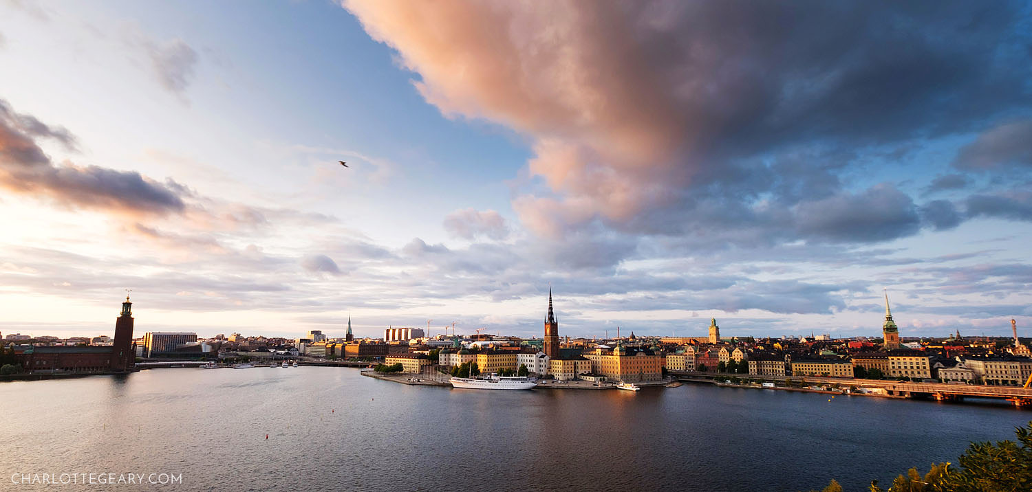 View of Stockholm from from Monteliusvägen